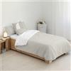 Kids&Cotton Copripiumino Vichy Beige 175 fili 155 x 220 cm
