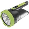 EMOS - Faro a LED ricaricabile - 210 lm, 240 m - 2 sorgenti luminose separate e 4 modalità di illuminazione - Impugnatura ergonomica - 1 batteria da 800 mAh/3,7 V con cavo di ricarica USB-A/C - per
