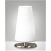 Fabas MILADY LAMPADA DA TAVOLO ATTACCO G9 LAMPADINA INCLUSA COLORE NICHEL SATINATO DIMMERABILE D.6CM