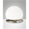 Fabas MORGANA LAMPADA DA TAVOLO ATTACCO G9 LAMPADINA INCLUSA COLORE NICHEL SATINATO DIMMERBILE D.15CM