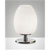 Fabas ROCKFORD DA TAVOLO BIANCA ATTACCO G9 LAMPADINA INCLUSA DIMMERABILE D.12CM