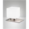 Fabas ZARA LAMPADA DA TAVOLO COLORE NICHEL SATINATO ATTACCO G9 LAMPADINA INCLUSA DIMMERABILE