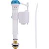 Yuecoom 1 Pezzo Valvola di Ingresso WC, Valvola di Riempimento a Pulsante per WC, Sifone a Doppia Cassetta di Scarico Bagno Blu Bianco UK G1/2 (Rame)