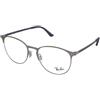 Ray-Ban RX6375 3135 | Occhiali da Vista Graduati | Prova Online | Unisex | Metallo | Tondi | Rutenio | Adrialenti