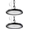 Litglobe Faretto LED UFO,100W 10000LM Lampada da Officina,6500K Bianco LED Industriale Faretto,IP65 Impermeabile Proiettore Faretto LED Lampadario UFO,Lampada Interni Industriale per Garage Magazzini Fabbrica