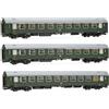 RIVAROSSI HR 4327 RIVAROSSI HR4327 Set 3 carrozze tipo B OSShD DR livrea verde