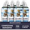 Coccolino Ammorbidente Concentrato Delicato e Soffice, Ipoallergenico e Dermatologicamente Testato, Formato Fino a 336 Lavaggi, 8 Pezzi da 980 ml