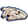 Trefl - Puzzle in Legno 3D: Star Wars, Millennium Falcon - 160 Pezzi, Wood Craft, Forme Irregolari, 10 Figurine, Moderno Puzzle Premium, per Adulti e Bambini dai 9 Anni di età