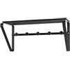 HAKU Appendiabiti da Parete Nero, Metallo - Dim. L 45 cm x A 20 cm x P 18 cm, Stile Moderno