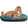 Ferplast Cuccia Cane Relax, Cuscino per cani di taglia media, Cuccia Gatto, Tappetino per cucce e auto -Lavabile - in Cotone con Soffice Imbottitura, 65 x 42 cm. Turchese
