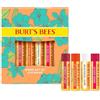 Burt's Bees Set Balsamo Labbra, Melograno, Cocco & Pera, Cocomero, Mandarino Dolce, Just Picked, 4 x 4.25 g