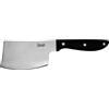 Salvinelli BISTROT Coltello Manaretta Liscio, Acciaio Inox Forgiato, Coltello Carne 6 pezzi, Lama 75 mm, Manico Ergonomico, Nero e Acciaio