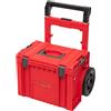 QBRICK SYSTEM Cassetta Attrezzi Vuota Porta PRO Cart 2.0 PLUS RED Ultra HD Su Ruote Rosso 465 x 407 x 716 mm