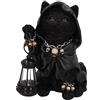 Nemesis Now Reapers - Lanterna a forma di gatto, 18,5 cm, colore: nero