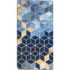 MANI TEXTILE TPS_LUXE_BLEU_120 Tappeto, Poliestere, 120 x 180
