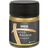 KREUL 99462 - Vernice con pigmenti metallici oro bronzo, 50 ml, per effetti brillanti, coprente e resistente alla luce, per legno, tele, cartone, pietra, ceramica, metallo e molte materie plastiche