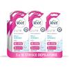 Veet Strisce Depilatorie Viso Pelli sensibili, Ipoallergeniche, 5 Confezioni da 16 Strisce, Maxi formato