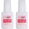 FACEGEM LONDON Colla per il corpo per tatuaggi glitterati per make up party, 2 pezzi colla glitter artistica, inodore e atossica, colla per la pelle per trucco con glitter grossi, feste, carnevale, Natale, cosplay,