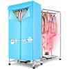 CABINE Electrici Di Abiti Portatile Asciugatrice da 1000W 1000W Assiccante Riscaldata Caricamento Del Rastrelliere da 20 Kg a Doppio Strato/B