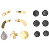cigemay Set di Accessori per Paddle per Gamepad, Sostituzione del Gamepad, Sostituzione dei Joystick per Paddle in Metallo,Silicone, Levette di Scambio per Controller Xbox One Elite Series 2(Oro)