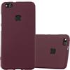 Cadorabo Custodia per Huawei P10 LITE in FROST LILLA BORDEAUX - Morbida Cover Protettiva Sottile di Silicone TPU con Bordo Protezione - Ultra Slim Case Antiurto Gel Back Bumper Guscio