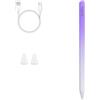 Antika Penna per Tablet Compatibilità Universale R3 Capacitive Stylus Pen Magnetic Compatibile con Android iOS Apple iPad/Pro/Air/Mini/Huawei/Samsung/Lenovo/Xiaomi Smartphone Tablet (R3Purplewhite.)