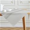 Kiatuniya Tovaglia Quadrata Strisce Beige Tavolo Centrotavola Moderna Tovaglie Copri Tavolo da Interno Elegante per Cucina Ristorante Giardino Esterno Feste 85 x 85 cm