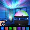 LEEWENYAN Proiettore Aurora Boreale, 2 in 1 Lampada Aurora Boreale, Proiettore a LED per il Cielo Stellato con Telecomando e 7 Effetti Luminosi, per Decorazione della Camera da Letto per Bambini