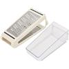 Qcwwy Grattugia per Formaggio a Doppia Faccia, Grattugia Grips Box con Contenitore Trasparente, Grattugia per Verdure, Formaggio, Aglio e, Grattugia da