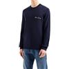 Armani Exchange Essential, Girocollo, Logo Lettering Maglione, Blu Navy, L Uomo