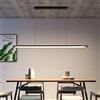 Huilefu Dimmerabile Lampada a Sospensione a LED Moderno Lampadario a Soffitto Lampadario con Telecomando Lampada Cucina Per Soggiorno Camera da Letto Tavolo da pranzo Creativo Luce Pendente (Nero, 80cm)