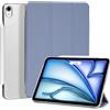 4UBonLife Custodia per iPad Air 11 Pollici M2 2024 Air 6, per iPad Air 5/4 Generazione 2022/2020 10,9 Pollici, Cover Protettiva Rigida Sottile e Leggera con Traslucida Posteriore Cover, Grigio Lavanda