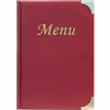SECURIT PORTA MENU' A5-23,7x17cm BORDEAUX in PVC BASIC con 4+2 BUSTE FISSE