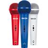 EIKON DM800COLORKIT 3 Microfoni Dinamici x Live + 3 supporti + Valigetta