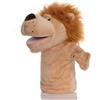Proumhang Marionette a Mano per Bambini,Morbido Peluche Animale Zoo Marionetta per Bambini,Ragazzi,Ragazze,Grandi Bocche Mobili Leone 25cm