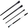 NICECRAFT Kit di 4 pennelli per eyeliner, pennello per eyeliner, punta fine, angolato, piatto e inclinato, pennello per correttore, setole sintetiche strumento per il trucco