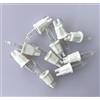 ShuoHui Lampadina di ricambio per mini luci a incandescenza, 24 V, 1,2 W, blister, attacco a innesto, bianco caldo, 8 mm, base (20)