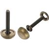 QUARKZMAN 16Pz Viti Decorative in Ottone con Tappi, Viti per Specchi da 15 Mm Chiodi per Copri Tappi, Elementi di Fissaggio per Mobili a Specchio Decorativi, Colore Bronzo