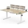 Devoko Scrivania Regolabile in Altezza 180 x 80 cm, Scrivania da Ufficio con Sistemi Anti-Collisione e Funzione di Memoria, Tavolo didattico Ergonomica Elettrica, Rovere