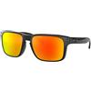 Oakley Holbrook 9102f1 Occhiali da Sole, Grigio (Polished Black), Taglia Unica Uomo