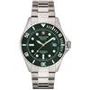 Swiss Alpine Military, 7053.1 - Orologio analogico al quarzo, da uomo, Master-Diver, in acciaio inox, Acciaio/verde/verde - 1134sam.
