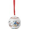 Hutschenreuther Sfera di porcellana con motivo natalizio, Ø 6 cm, multicolore