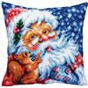 Collection D'Art Collezione d' Arte Cuscino kit/Santa/40 x 40, Multi, 40 x 40 cm