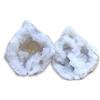 Generico Pietra grezza naturale minerale per cristalloterapia meditazione reiki (GEODE DRUSA QUARZO CALCITE BIANCO 100-150 GR)