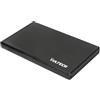 VulTech GS-25U3 Rev. 2.1- Box Esterno 2.5" per HDD SATA USB 3.0, Case in Alluminio Nero Satinato, SuperSpeed 5 Gbps, Plug & Play, Compatibile fino a 8TB, per PC Windows, Mac e Linux