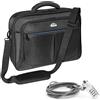 PEDEA borsa per PC portatile Premium Borsa per notebook fino a 17,3 pollici (43,9 cm) borsa con tracolla, incluso lucchetto notebook, nero