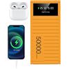 Generic Banca di ricarica da 50000 mah - Caricatore per telefono portatile, caricatore esterno a ricarica rapida | Banca di potere multifunzionale con ricarica USB con display a LED, power bank ad altissima