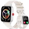 Fitonme Smartwatch Uomo Donna, 1.83 Orologio Fitness con Chiamate Bluetooth, 100+ Sportive Fitness Tracker, Sonno Cardiofrequenzimetro, 2 Cinturini/Contapassi/Impermeabil IP68 Smart Watch per Android iOS