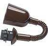ORION LIGHTSTYLE Lampadario a sospensione con cavo a spirale, attacco E27 con anello a vite, carico max. 5 kg, pendolo a traino, plastica, marrone