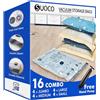 SUOCO Sacchetti Sottovuoto Vestiti con Pompa Manuale, 4 Jumbo, 4 Large, 4 Medium e 4 Small, Sacchi Salvaspazio per Vestiti, Piumoni, Coperte e Viaggi